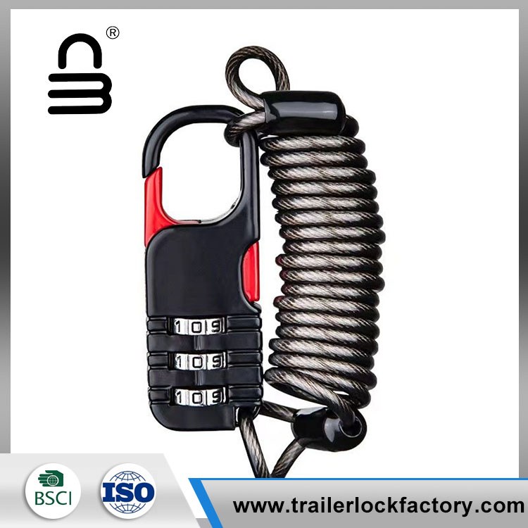 Zámok na prilbu z drôteného lana